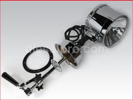 314-C07-12V Perko Marine Searchlight 7 - Diameter Chrome, 12 volts