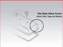 Rocker cover gasket for Detroit Diesel engine - black