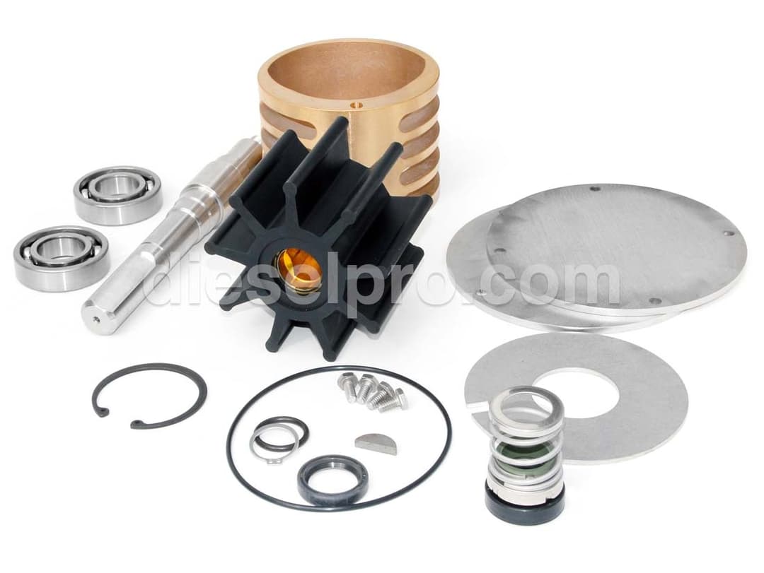 Detroit Diesel Raw water pump repair kit with shaft for 12V71TI, 12V92TA, 8V149, 12V149 and 16V149