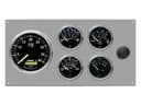 Stainless Steel Gauge Panel Set Without Sender, 12V